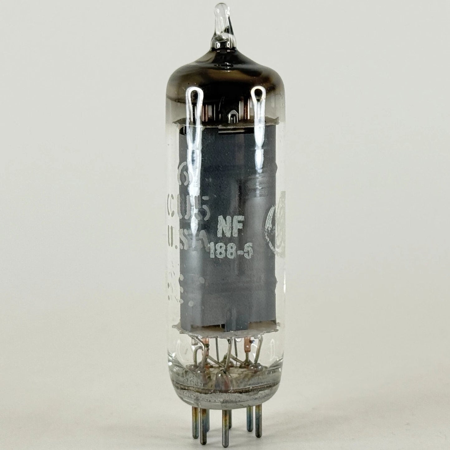 (1) Tested Very Strong GE 6CU5 & Box Date Code NF Gray Plate Power Pentode (a)