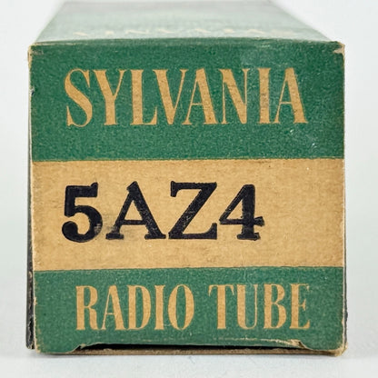 (1) Tested 1951 Sylvania 5AZ4 Tube with Box Code 1-52 Loctal Tube Rectifier (b)