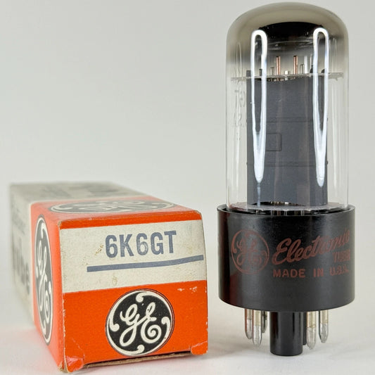 (1) Tested GE 6K6GT Tube with Box Date Code 63-39 Red Letter Base 6K6 GT Tube