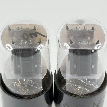 Tested Matched Pair RCA 6SN7GTB Tubes Black Plates Codes LD & KG 6SN7GT