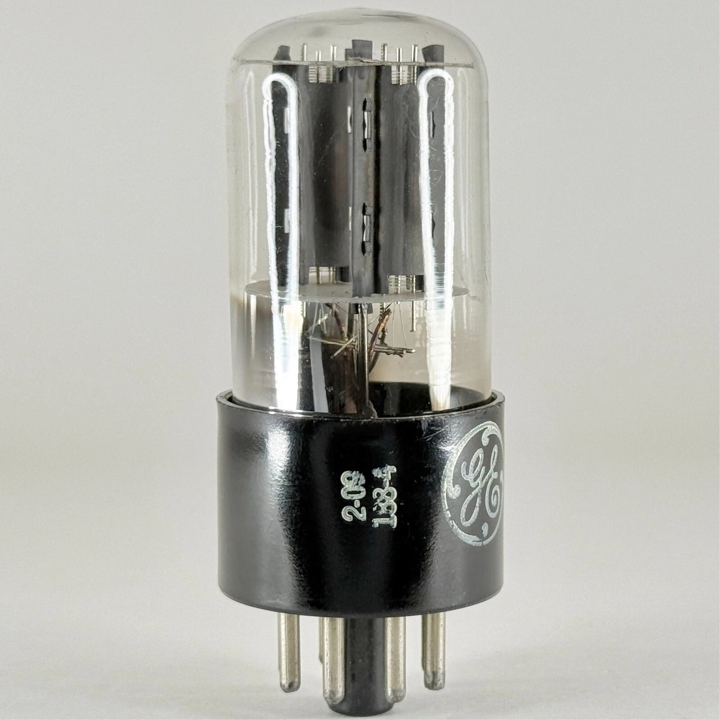 (1) Tested GE 6SL7GT Tube Gray Plates Date Code 2-09 6SL7 GT Twin Triode Tube