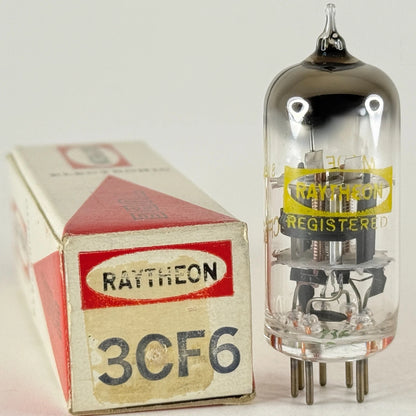 (1) Tested Raytheon 3CF6 Tube with Box Date Code S14 Japan Pentode Tube