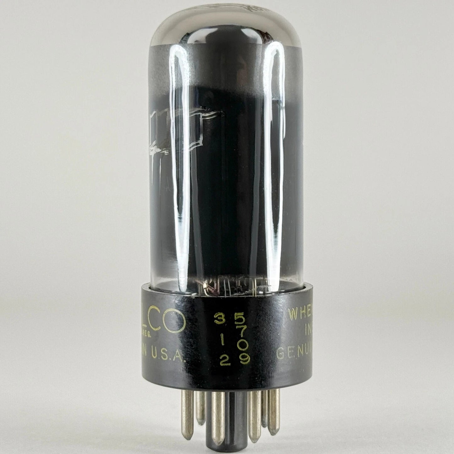 (1) Tested Philco 6V6GT Tube Tall Bottle Date Code 57-09 6V6 GT Beam Power Tube