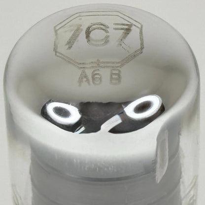 (1) Tested Strong 1956 Sylvania 7C7 Tube with Box Code 6-52 Loctal Pentode Tube