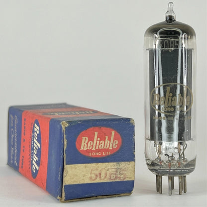 (1) Tested Reliable 50B5 Tube with Box Reliable 50B5 Beam Power Vacuum Tube