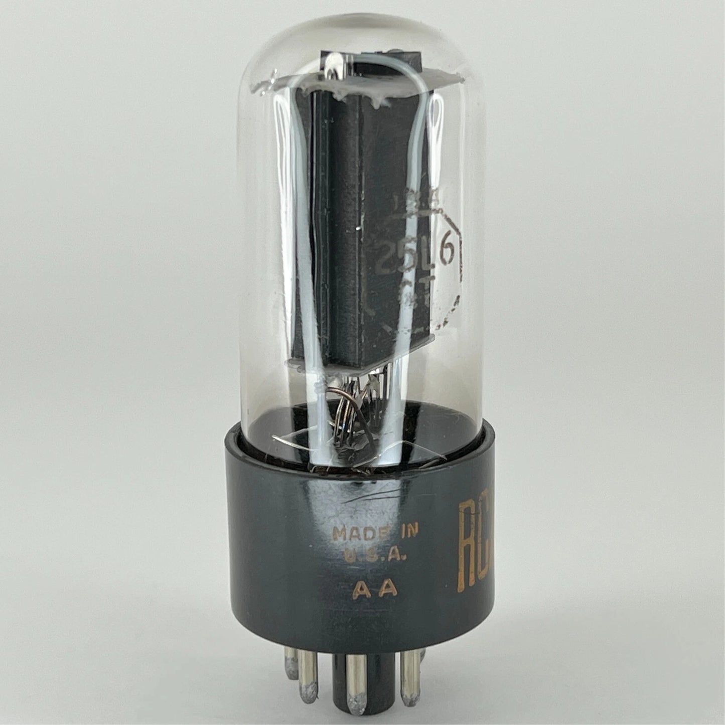 (1) Tested Strong RCA 25L6GT Tube Date Code AA RCA 25L6 GT Beam Power Tube