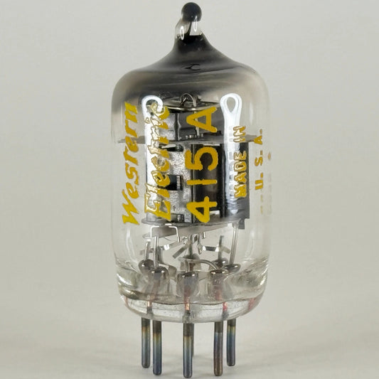 (1) Tested 1965 Western Electric 415A Tube Black Plate Square Getter Code 6539