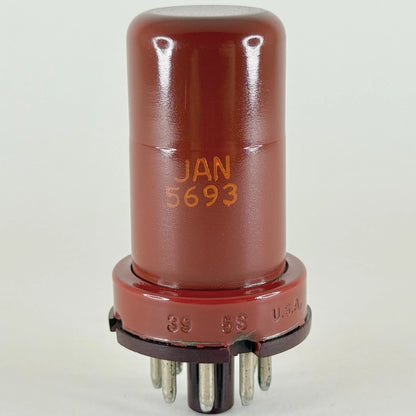 (1) Tested RCA JAN 5693 Tube Special Red Tube Date Code 73-35 6SJ7 Equivalent