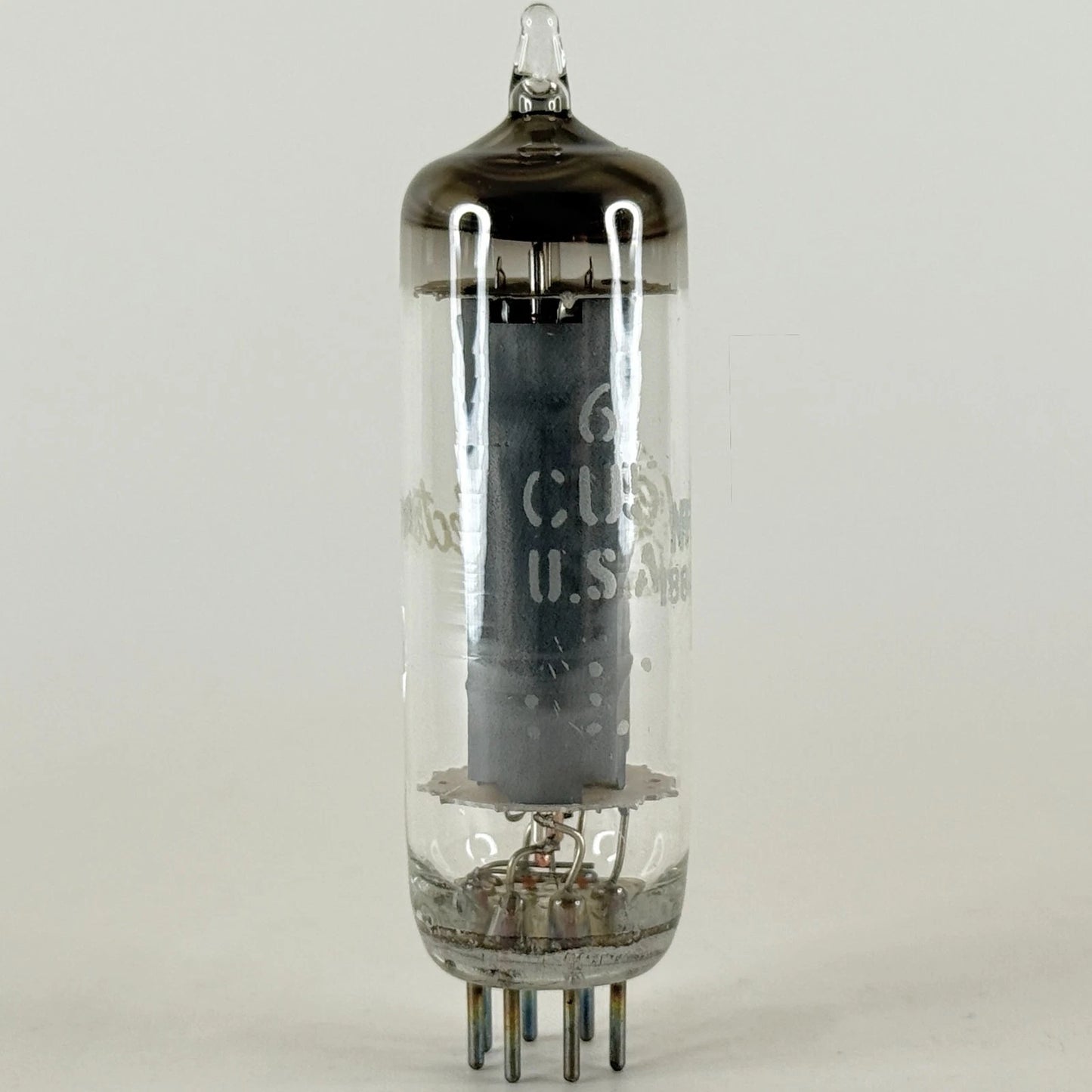 (1) Tested Very Strong GE 6CU5 & Box Date Code NF Gray Plate Power Pentode (a)