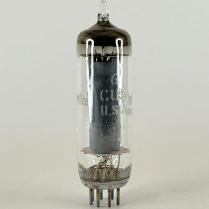 (1) Tested Very Strong GE 6CU5 & Box Date Code NF Gray Plate Power Pentode (a)