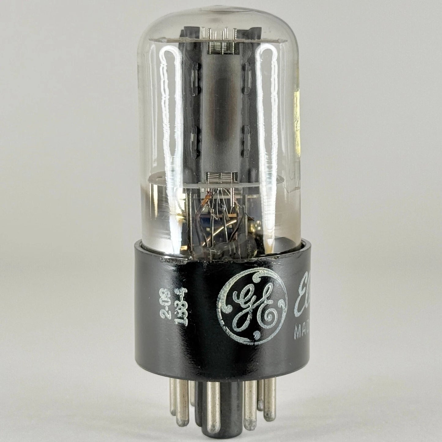 (1) Tested GE 6SL7GT Tube Gray Plates Date Code 2-09 6SL7 GT Twin Triode Tube