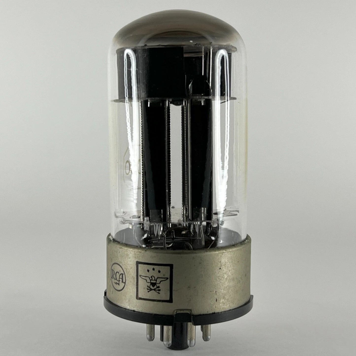 (1) Tested Balanced RCA JAN CRC 6080 Tube Code 4-26 Black Plate RCA 6080 Tube