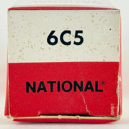 (1) Tested Strong National Electronics 6C5 Tube with Box Medium Mu Triode (a)