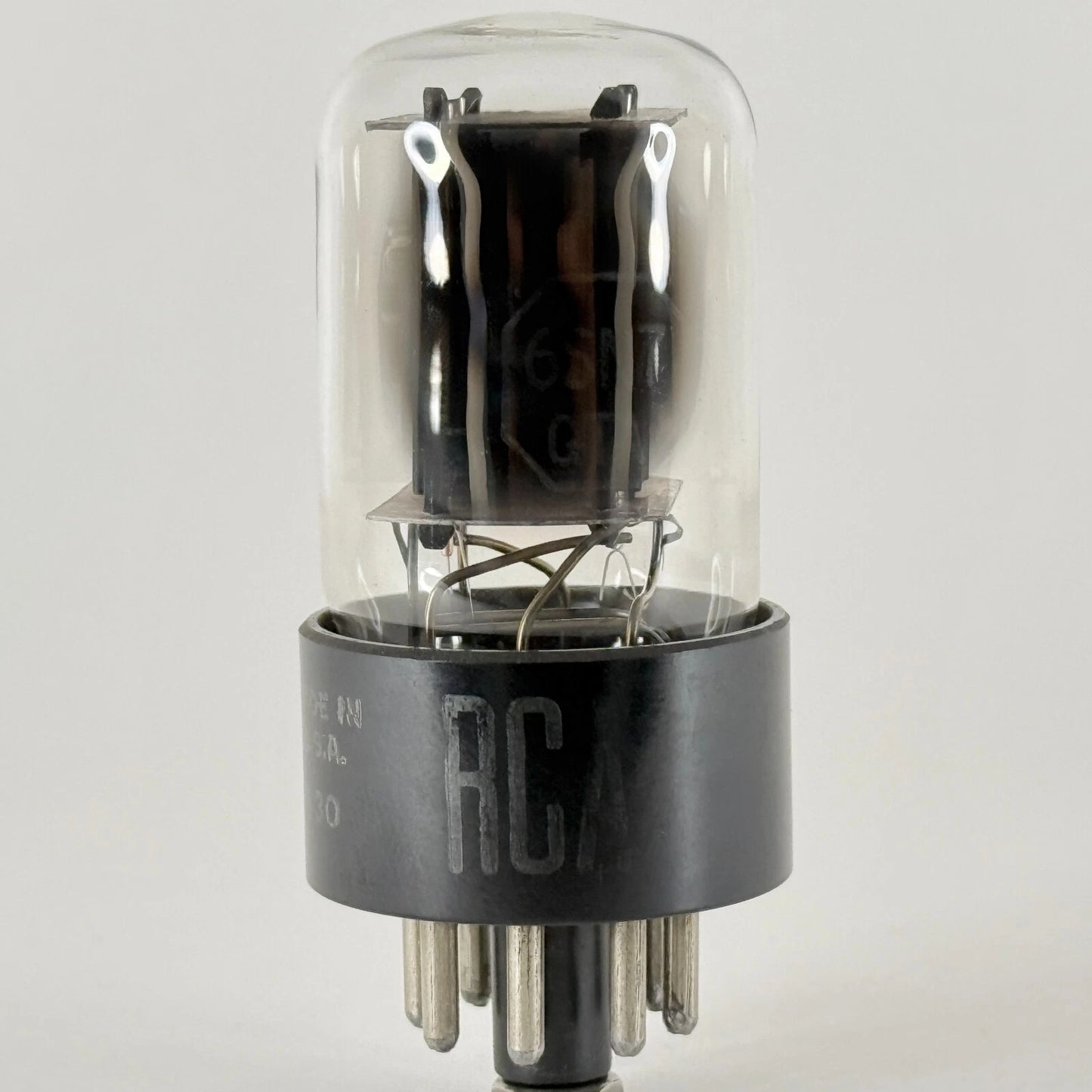 (1) Tested 1954 RCA 6SN7GTB Tube Date Code 430 Black Staggered Plates 6SN7 GT