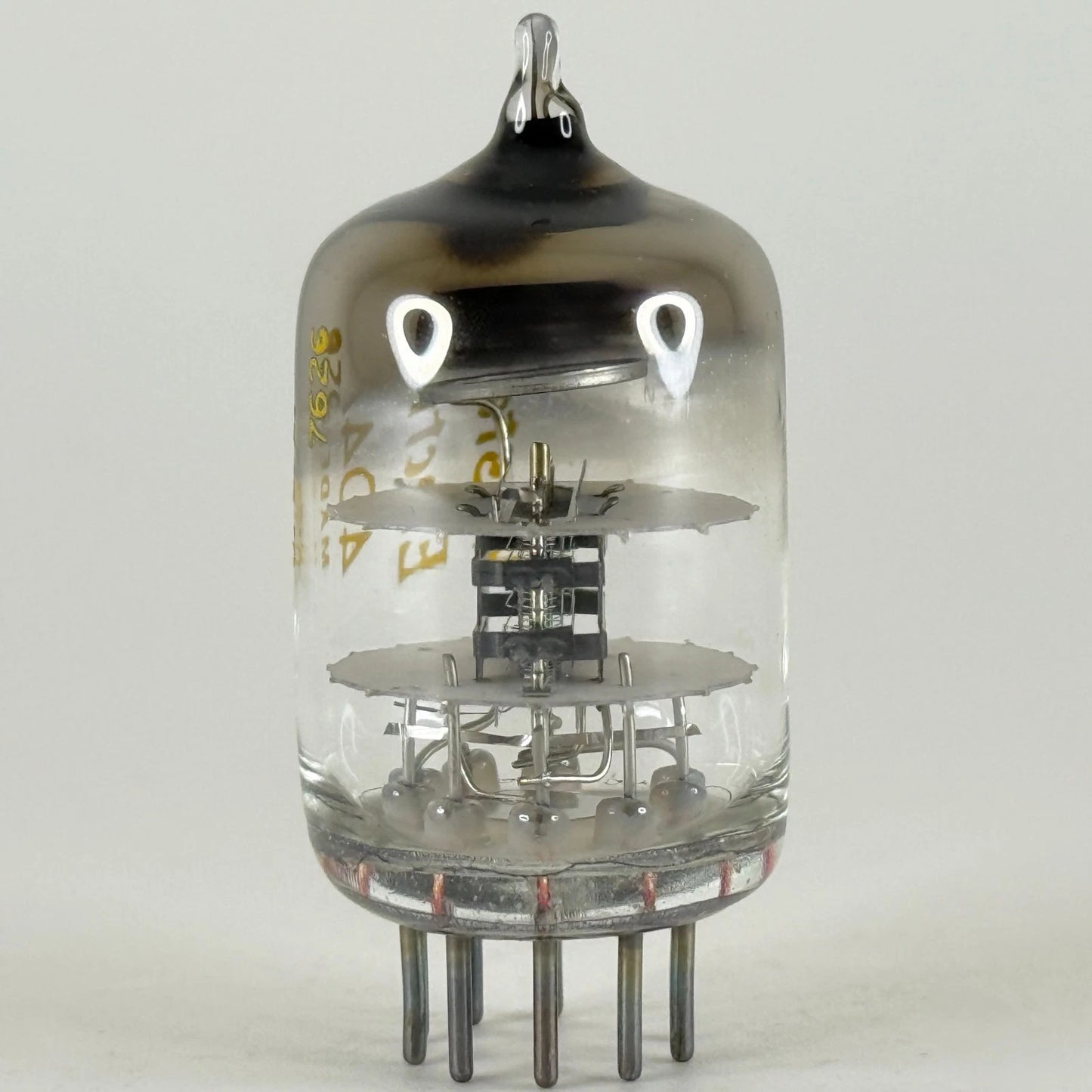 (1) Tested 1976 Western Electric 404A Tube Black Plates O Ring Halo Code 7626