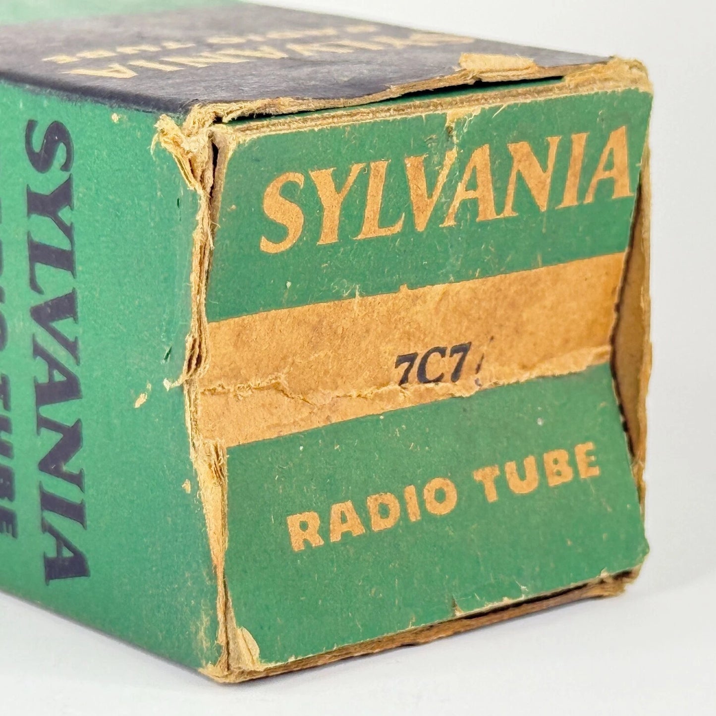 (1) Tested Strong 1956 Sylvania 7C7 Tube with Box Code 6-52 Loctal Pentode Tube