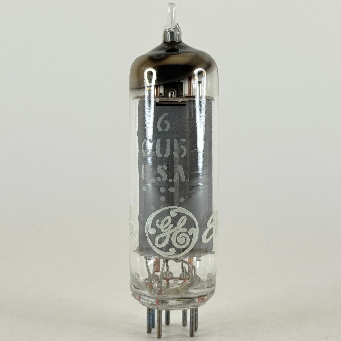 (1) Tested Very Strong GE 6CU5 with Box Date Code EL Gray Plate Power Pentode