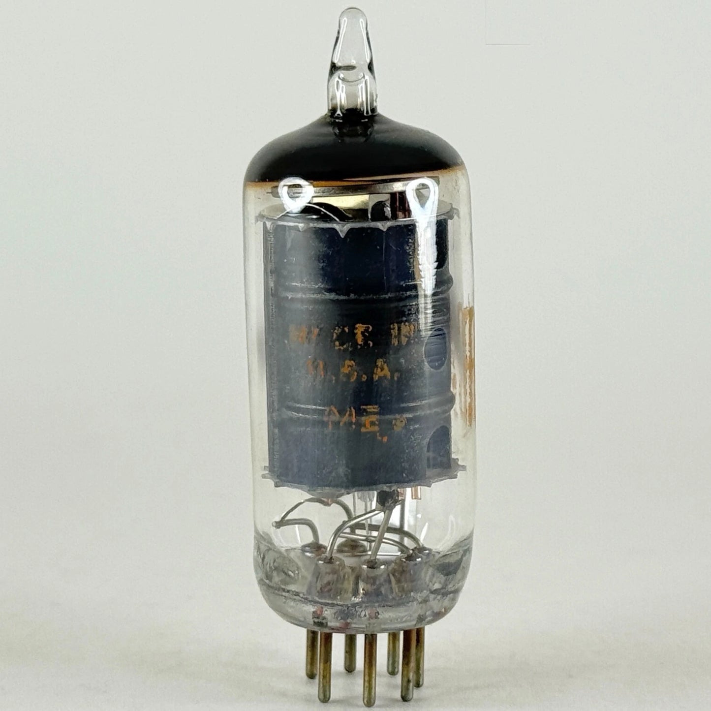 (1) Tested RCA 12EA6 Tube with Box Date Code MB Black Plate Pentode Tube (a)