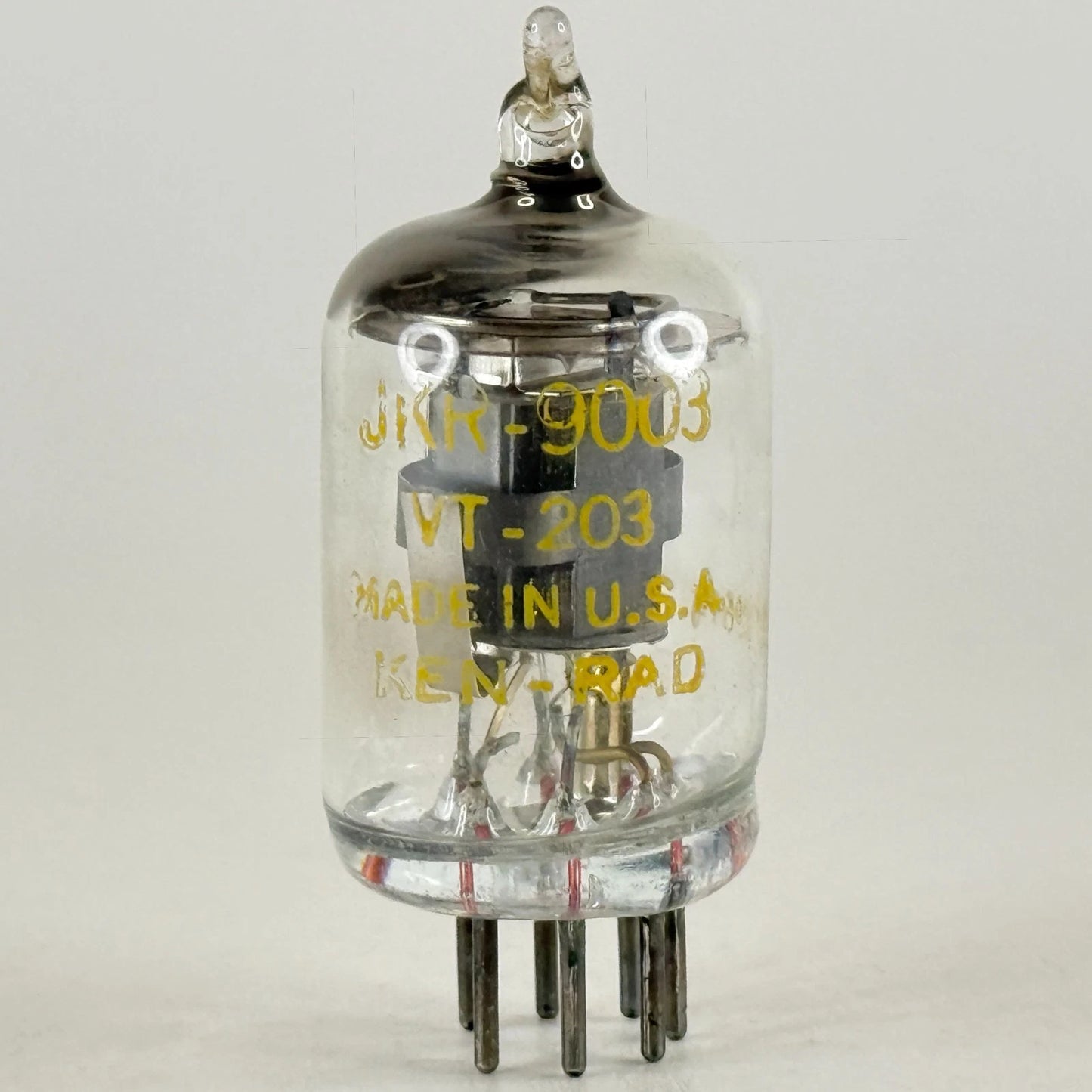 (1) Tested Ken Rad JAN JKR 9003 Tube VT-203 Date Code SC9614 Mil Spec Pentode