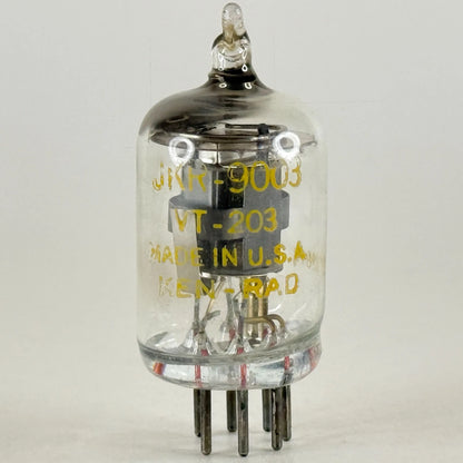 (1) Tested Ken Rad JAN JKR 9003 Tube VT-203 Date Code SC9614 Mil Spec Pentode