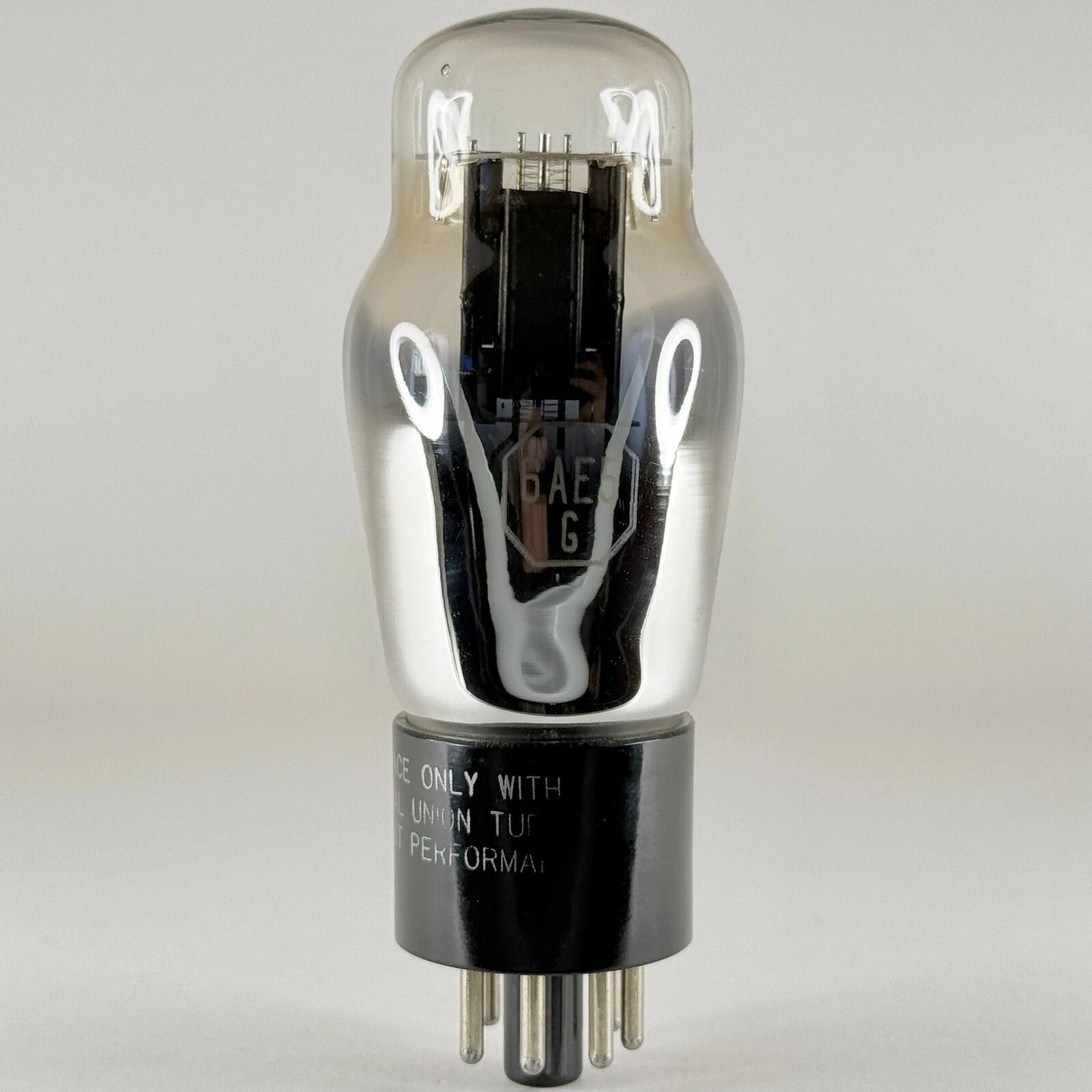 (1) Tested National Union 6AE5G Tube Date Code DN Black Plate Low Mu Triode Tube