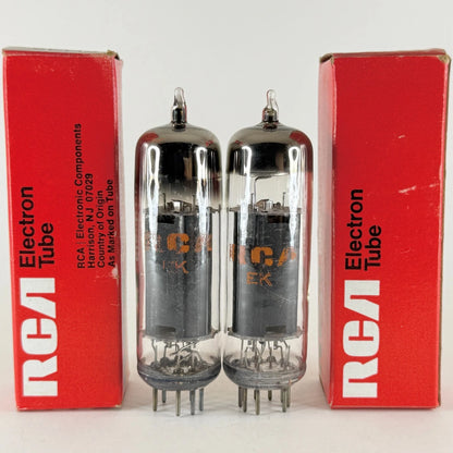 Tested Matched Pair RCA 6EM5 Tubes with Boxes Date Codes FN Beam Power Tubes