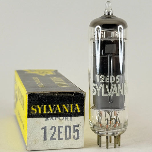 (1) Tested Sylvania Export 12ED5 Tube with Box Date Code RAE Beam Power Tube (a)