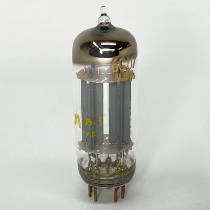 (1) Tested Sylvania 6GU7 Tube Date Code ad AFJ Sylvania 6GU7 Twin Triode Tube