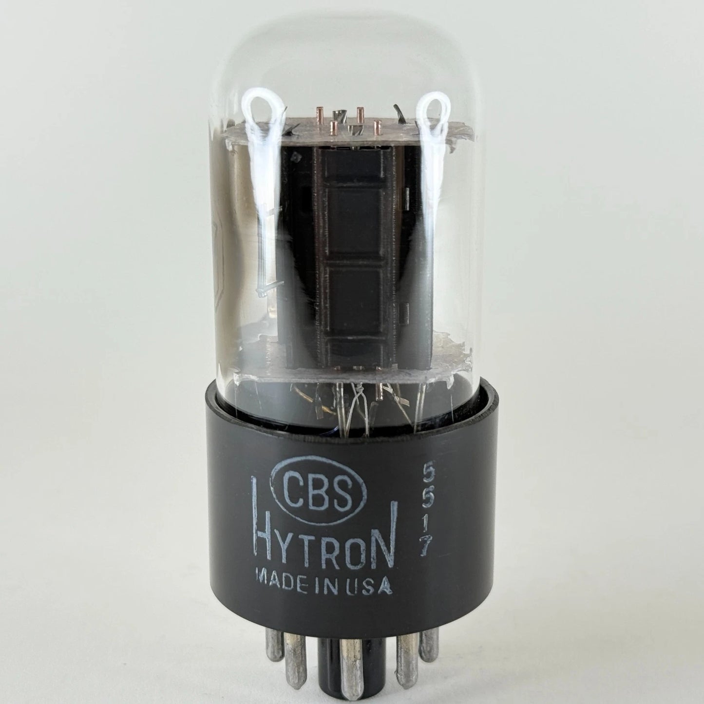 (1) Tested CBS 6SN7GTA Tube with Box Black Plates Date Code 5517 6SN7 GTA