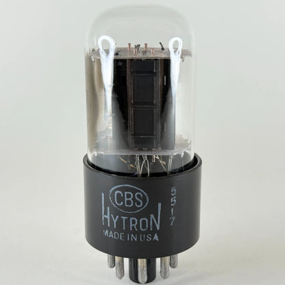 (1) Tested CBS 6SN7GTA Tube with Box Black Plates Date Code 5517 6SN7 GTA