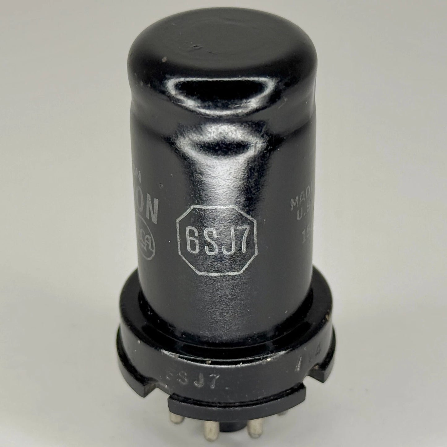 (1) Tested RCA 6SJ7 Tube with Box Date Code 15E RCA 6SJ7 Sharp Cutoff Pentode