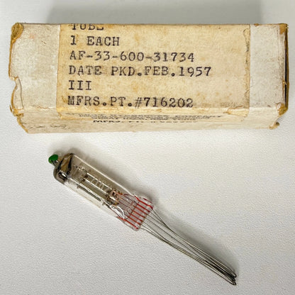 Vintage 1957 Sperry Gyroscope SPE 716202 Tube SPE-716202 Tube with Original Box
