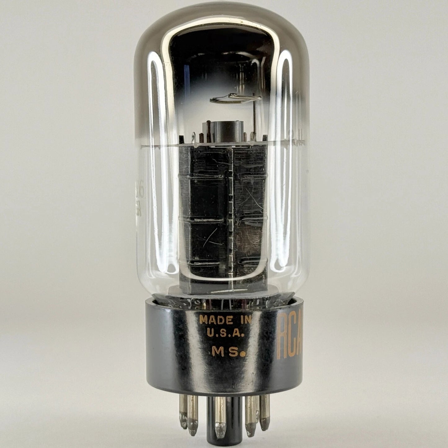 (1) Tested Strong RCA 6Y6GA Tube Date Code MS RCA 6Y6 GA Black Plate Beam Power