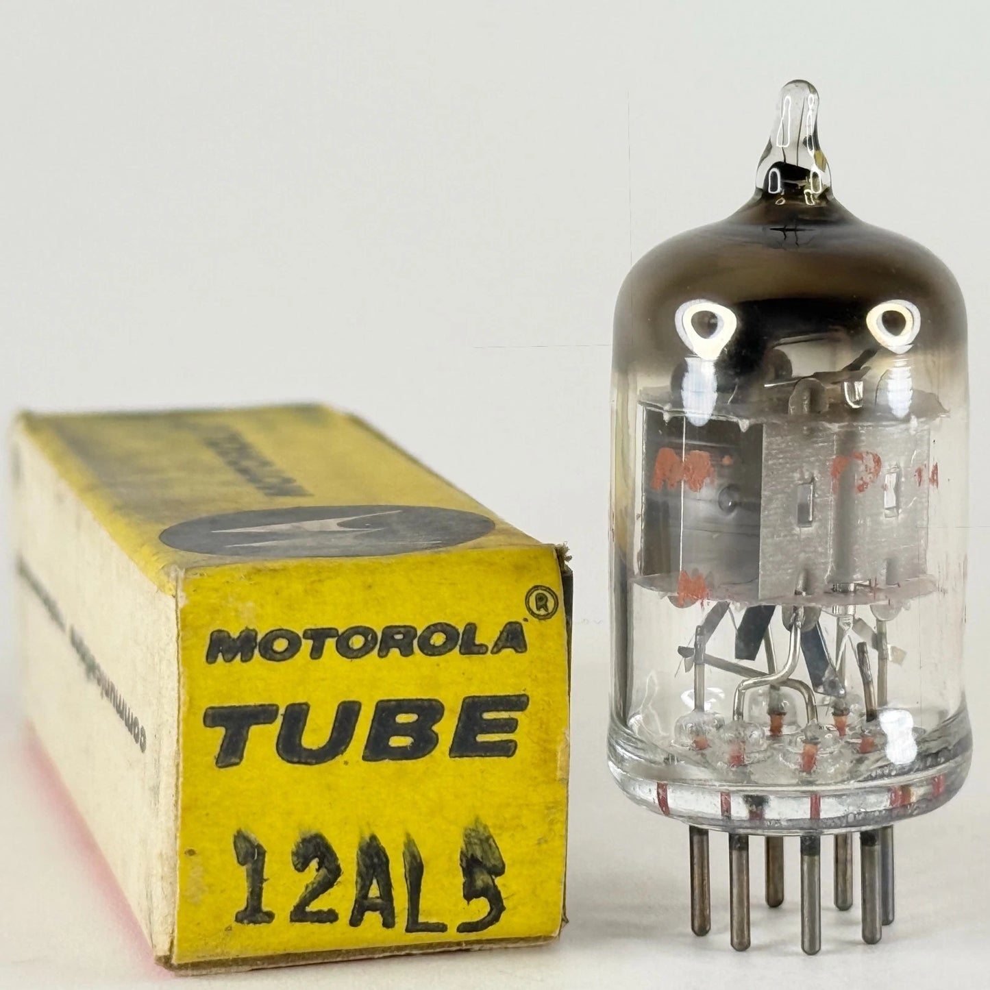 (1) Tested Balanced Motorola 12AL5 Tube with Box Code 59-04 Twin Diode Tube (a)