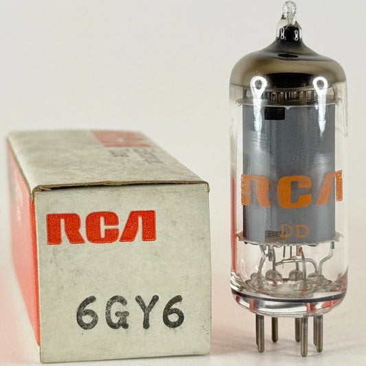 (1) Tested Strong RCA 6GY6 Tube with Box Date Code DD Sharp Cutoff Pentode Tube