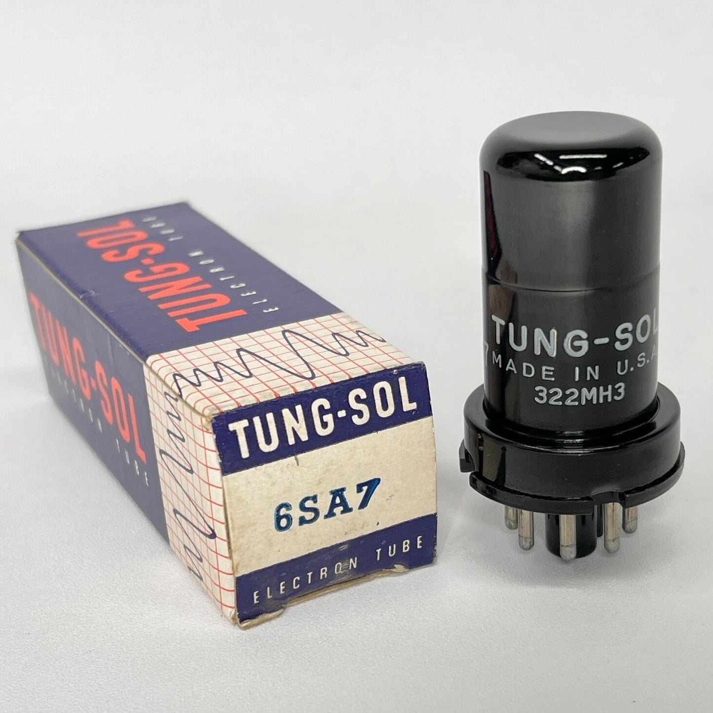 (1) Tested Tung-Sol 6SA7 Tube with Box Date Code MH3 Pentagrid Converter (b)