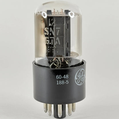 (1) Tested GE 12SN7GTA Tube with Box Gray Plates Date Code 60-48 12SN7 GTA
