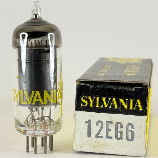 (1) Tested Sylvania 12EG6 Tube with Box Date Code NR YAU Pentagrid Heptode (b)