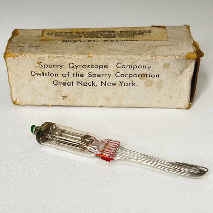 Vintage 1957 Sperry Gyroscope SPE 716202 Tube SPE-716202 Tube with Original Box