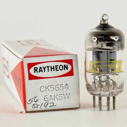 (1) Tested Raytheon CK 5654 6AK5W Tube with Box Date Code H19 CK5654/6AK5W Tube