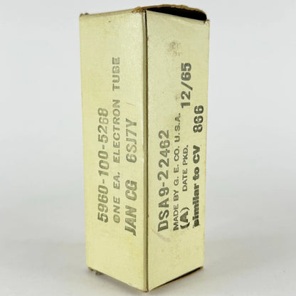 (1) Tested GE JAN CG 6SJ7Y Tube & Box Date Code 66-09 6SJ7 Mil-Spec Pentode (a)