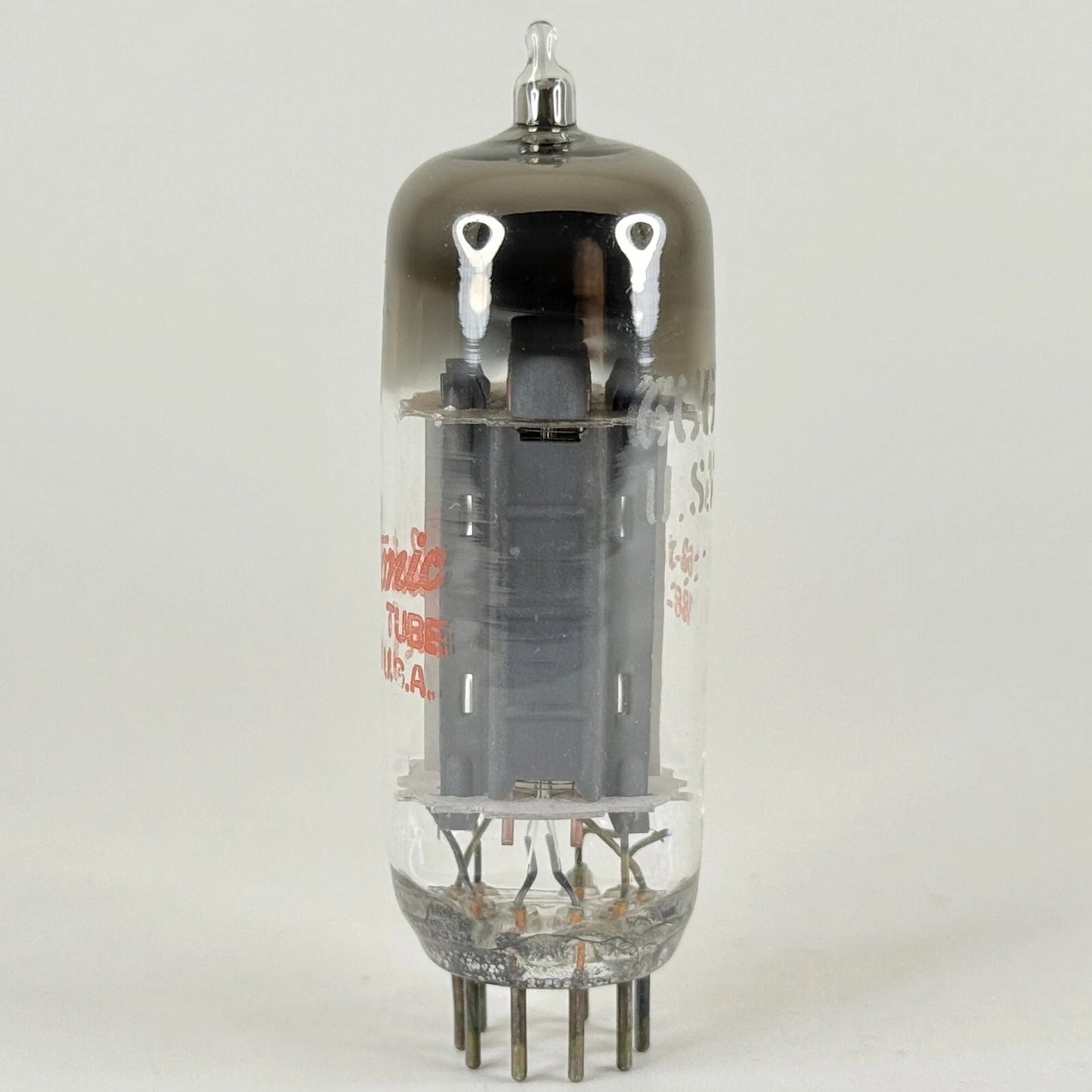 (1) Tested GE 6CG7 Tube with Box Red Letters Date Code 63-13 6CG7 Twin Triode