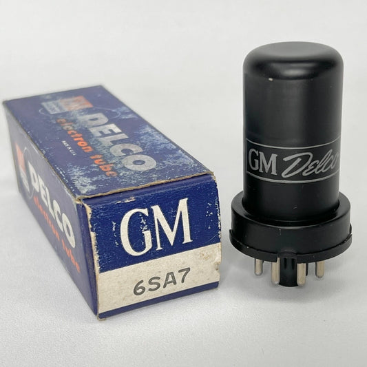 (1) Tested Strong GM Delco 6SA7 Tube with Box Date Code TR Pentagrid Converter