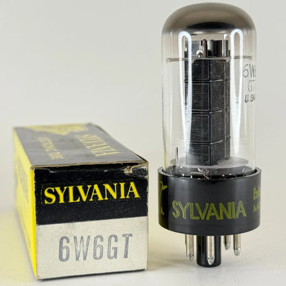 (1) Tested Sylvania 6W6GT Tube with Box Date Code Bh AAX Sylvania 6W6 GT Tube