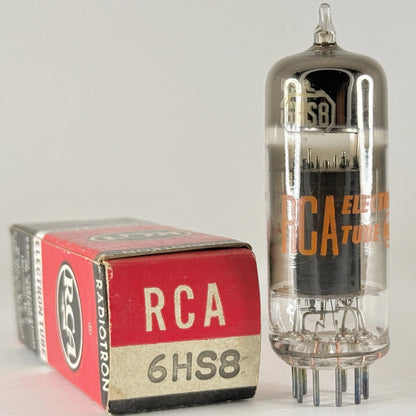 (1) Tested RCA 6HS8 Tube with Box Date Code AR Sharp Cutoff Twin Pentode Tube