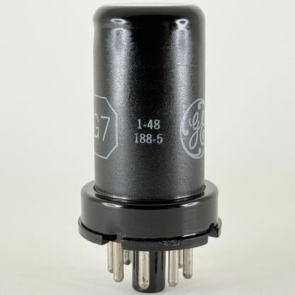 (1) Tested GE 6SG7 Tube Date Code 1-48 General Electric 6SG7 Pentode Tube
