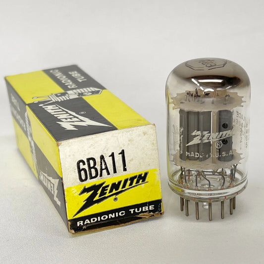(1) Tested Zenith 6BA11 Tube with Box Date Code 6405 Triode Twin Pentode Tube