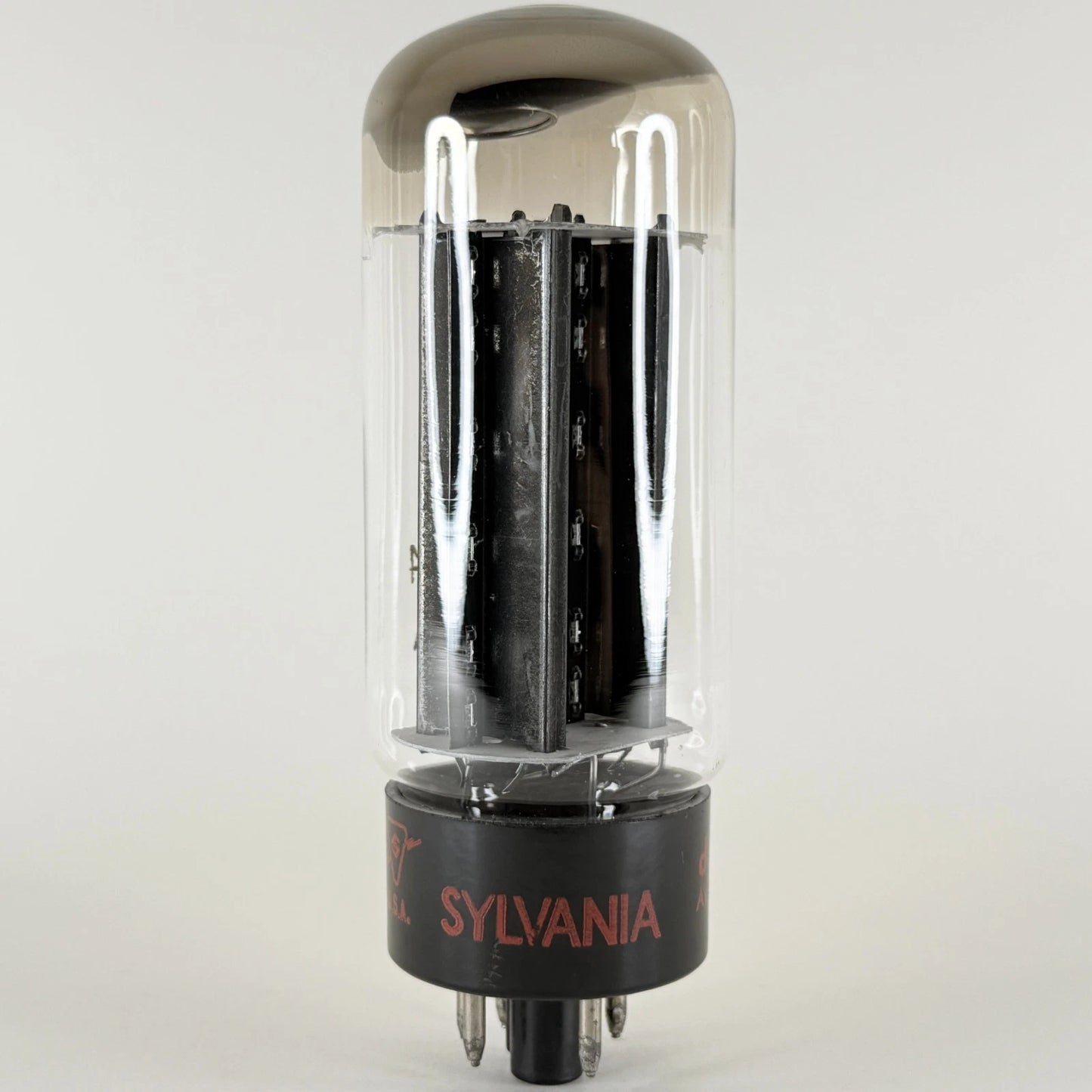 (1) Tested Balanced Sylvania 5U4GB Tube Halo Getter Smooth Black Plates de AVH