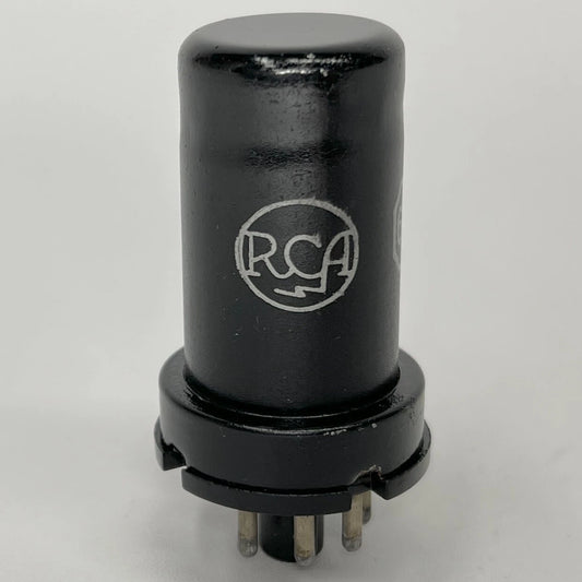 (1) Tested RCA 6C5 Tube Date Code K3 Medium Mu Triode Black Metal Tube