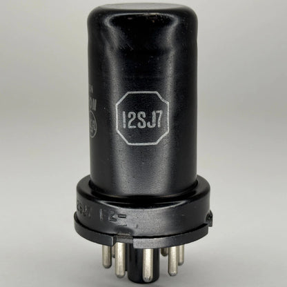 (1) Tested RCA 12SJ7 Tube Date Code 9-43 RCA Sharp Pentode Vacuum Tube